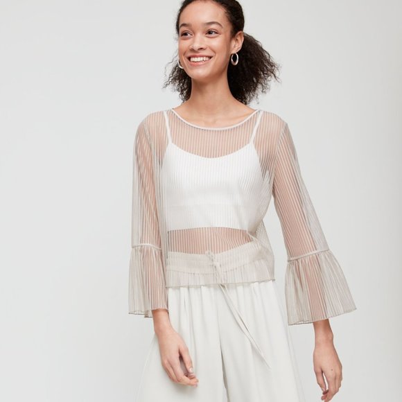 Aritzia Humbert Sheer Blouse (XXS) - Picture 3 of 4